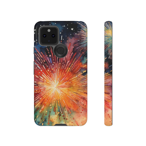 Summer Fireworks in Watercolor - Impact Resistant Phone Case